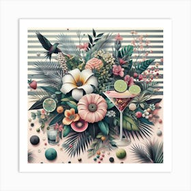 Tropical Cocktail Art Print