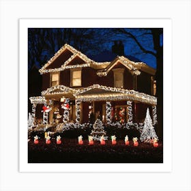 Christmas Lights 1 Art Print