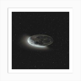 Moon In The Night Sky Art Print