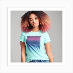 Ombre Tee Art Print