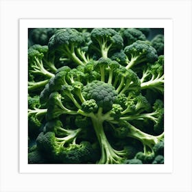 Close Up Of Broccoli 2 Art Print