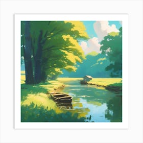 Landscape Painting 197 Art Print