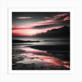 Sunset Over Scotland Art Print