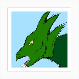 Dragon Head Art Print