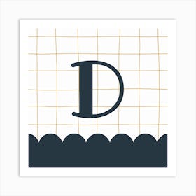 Letter D Art Print