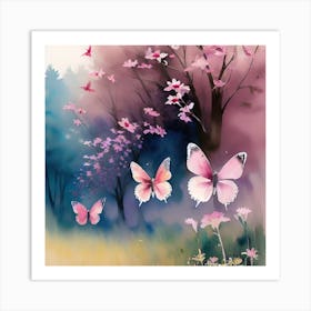 Butterfly Painting 29 Art Print