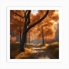 Autumn Forest 8 Art Print