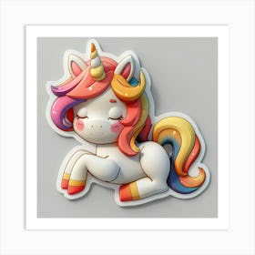 Unicorn Sticker 91 Art Print