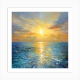 Sunset Over The Sea 2 Art Print