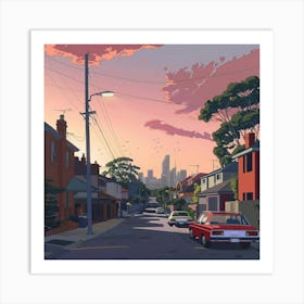 Melbourne Street Art Print