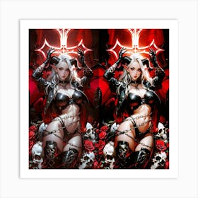 Devil Girl Art Print