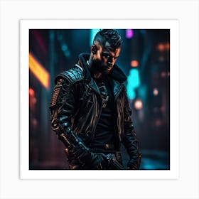 Futuristic Enforcer- Male - 2 Art Print