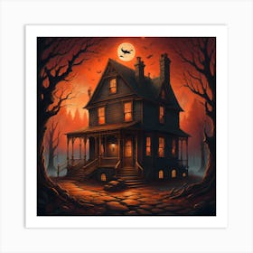 Halloween House Art Print