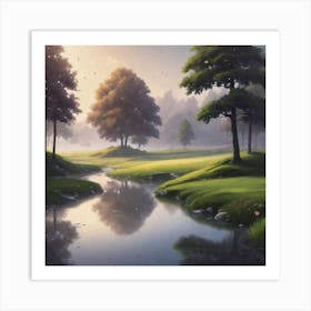 Golf Course Art Print