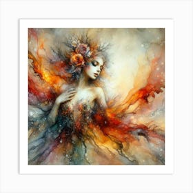 Angel Of Fire Art Print