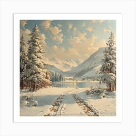 Winter Scene Art Print