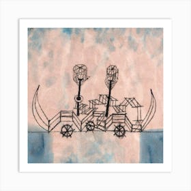 Boat In The Sky Art Print