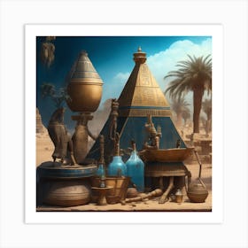 Egyptian Art Art Print