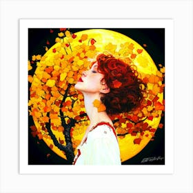 Eclipse April - Full Moon Art Print