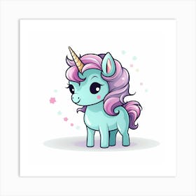 Cute Unicorn 180 Art Print