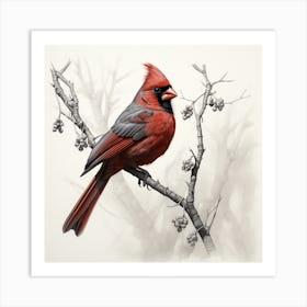 Cardinal 2 Art Print