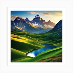 Mountain Landscape 23 Art Print