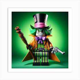 Mad Hatter from Batman in Lego style 1 Art Print