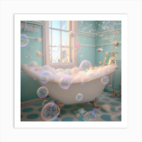 Bubble Bath Art Print