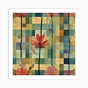 Blossoming, Paul Klee Botanical Abstract 3 Art Print