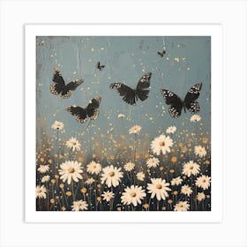 Butterflies Fairycore Painting 3 Art Print