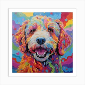 Rainbow Dog Art Print