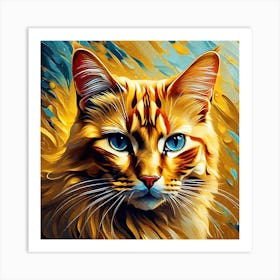 Portrait Of A Cat 3 Art Print