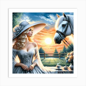 Creative Horse Beauty Illustration Nr 220 Art Print