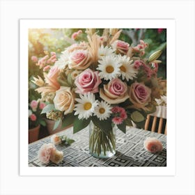 Bouquet Of Roses Art Print