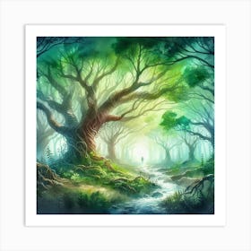 Fantasy Forest Art Print