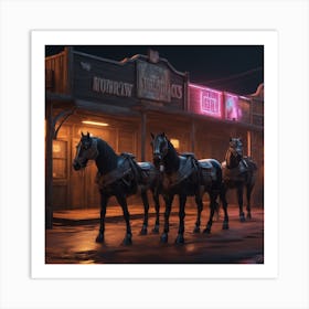 Texas Town 1 Art Print