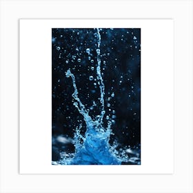 Water Splash Art Print