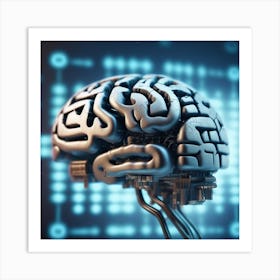 Digital Brain 11 Art Print