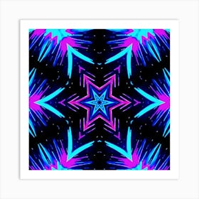 Psychedelic Starburst 3 Poster