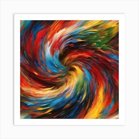 Abstract Swirl Painting Art Print