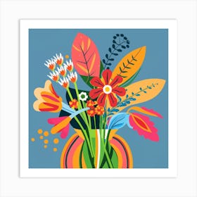 Flowers In A Vase 36 Art Print