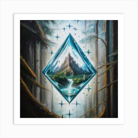 Ice Diamond Art Print