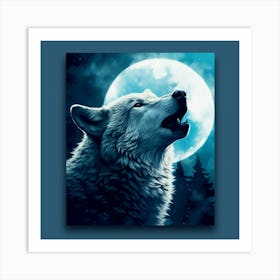 Howling Wolf Art Print