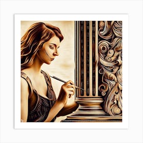 Portrait Of A Woman Art Print