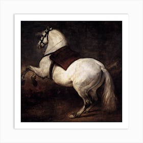 White Horse Art Print