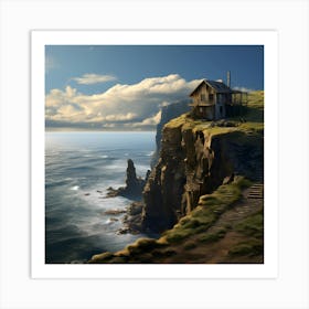 House On The Cliff Art Print