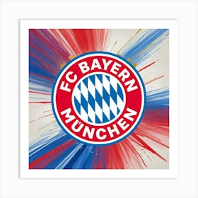 FC Bayern München Logo Wall Art Art Print