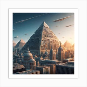 Futuristic Cityscape 10 Art Print