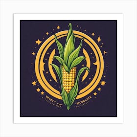 Sweetcorn As A Logo Mysterious Art Print