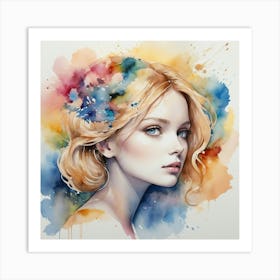 Watercolor Painting Art Print 3 Art Print